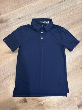 RLX Ralph Lauren Boys Navy Performance Polo